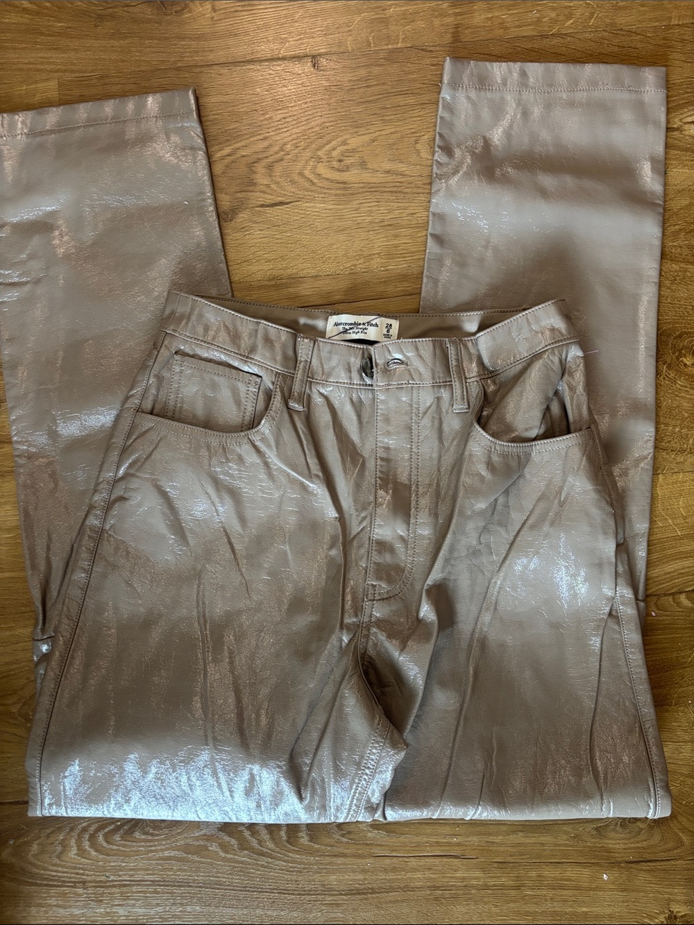 Abercrombie & Fitch Shiny Taupe Men's Pants